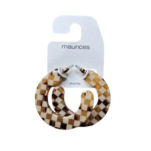 Maurices Patterned Hoop Earrings